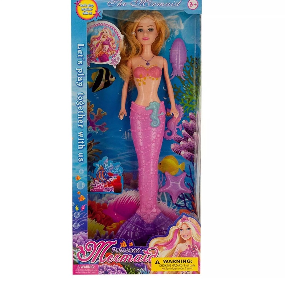 ONE Mermaid Princess Doll ASSORTED Random